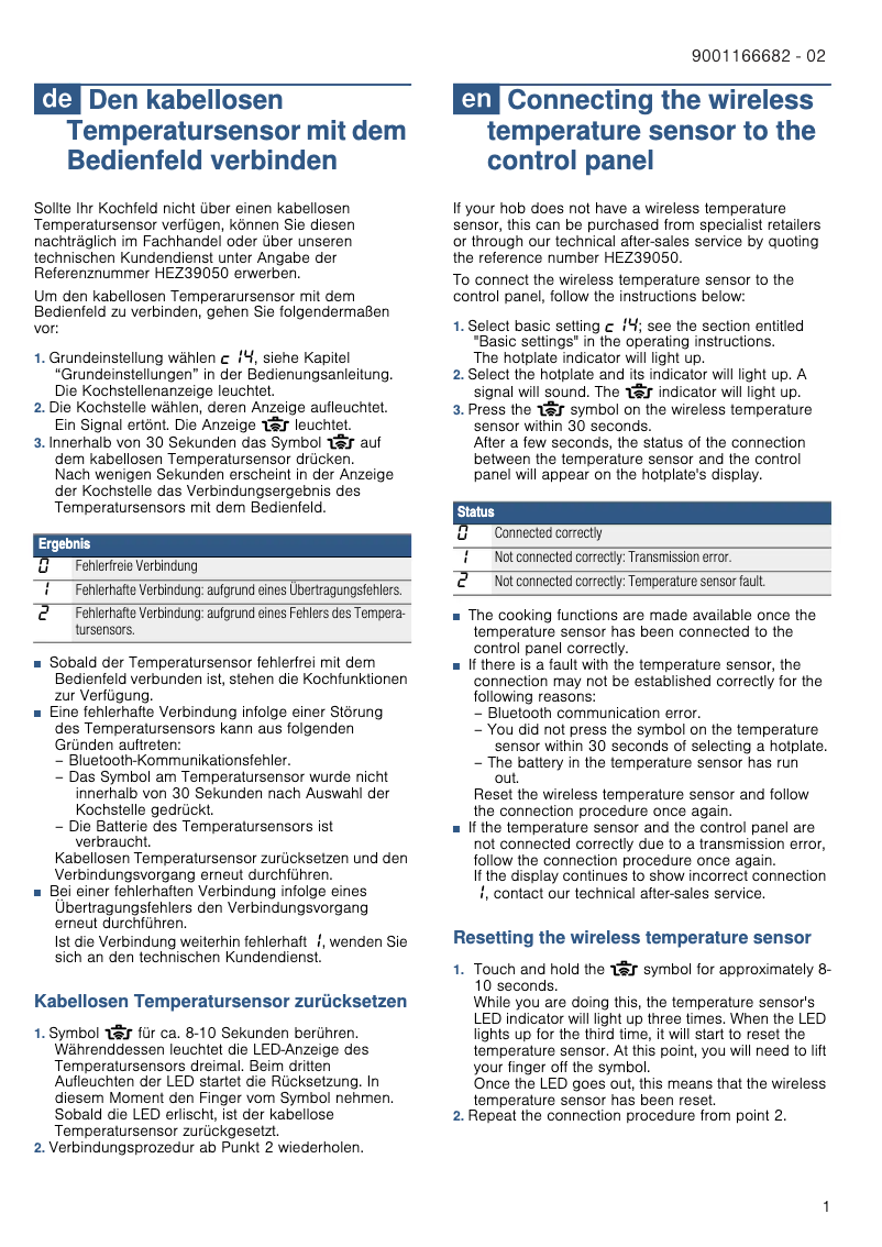 Page 1 de la notice Manuel utilisateur Bosch PXY801DX3E