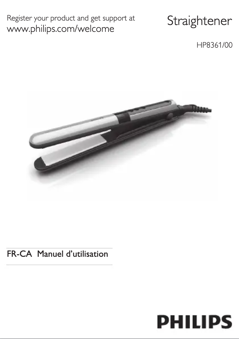 Page 1 de la notice Manuel utilisateur Philips Procare Keratin HP8361