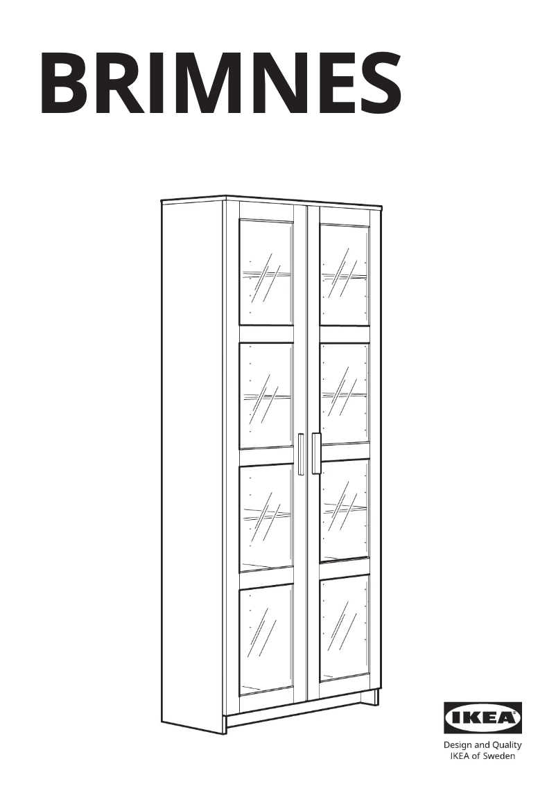 Page 1 de la notice Manuel utilisateur Ikea BRIMNES 904.098.72