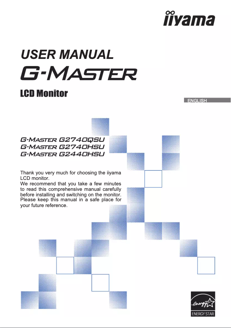 Page 1 de la notice Manuel utilisateur Iiyama G-Master G2440HSU