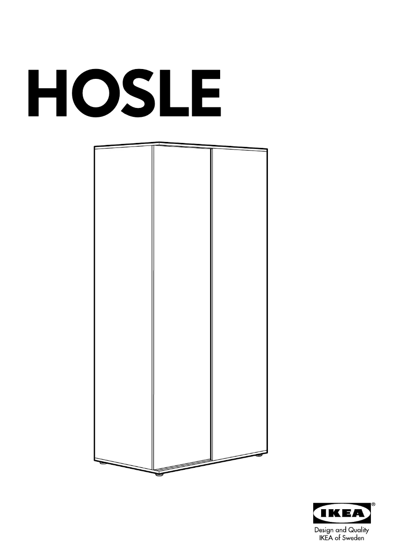 Page 1 de la notice Manuel utilisateur Ikea HOLSE