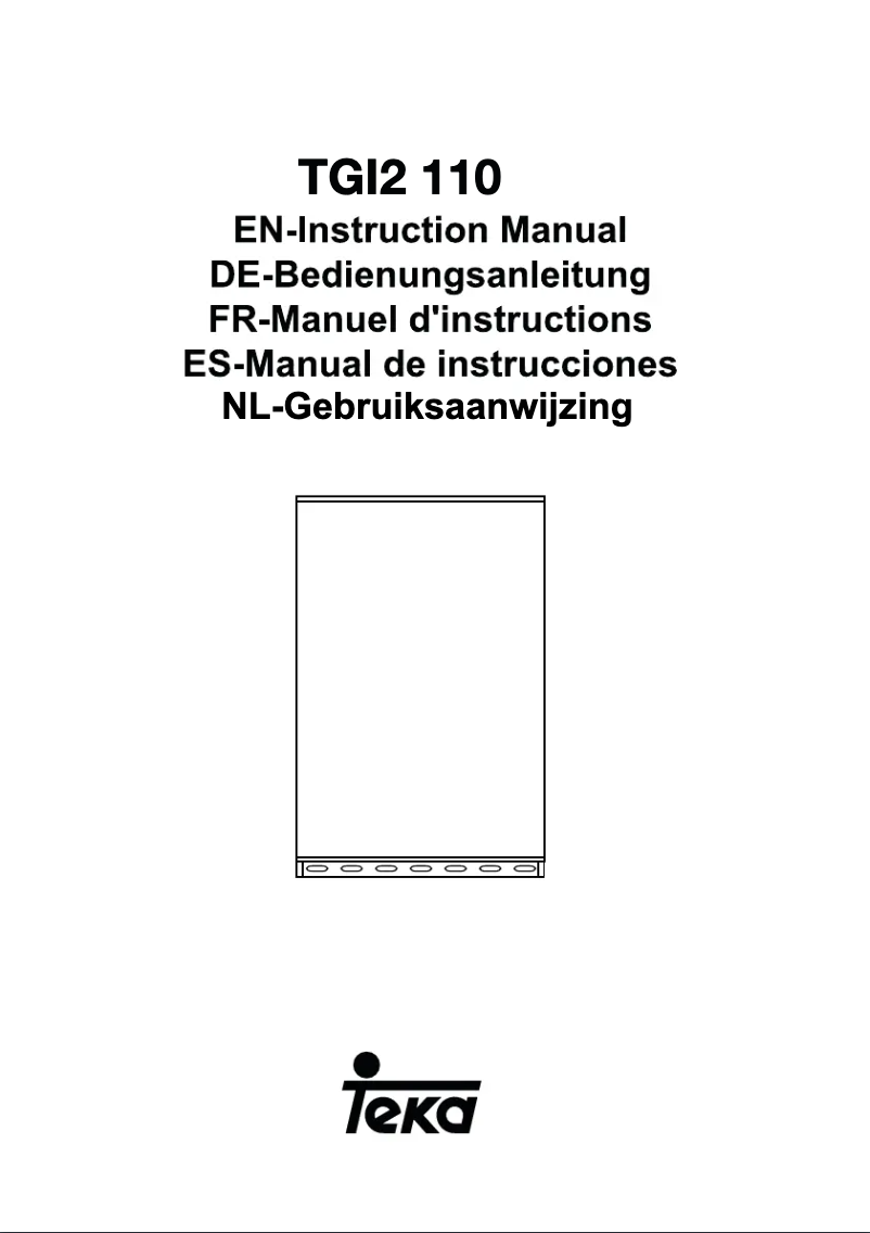 Página 1 del manual Manual de usuario Teka TGI2 110