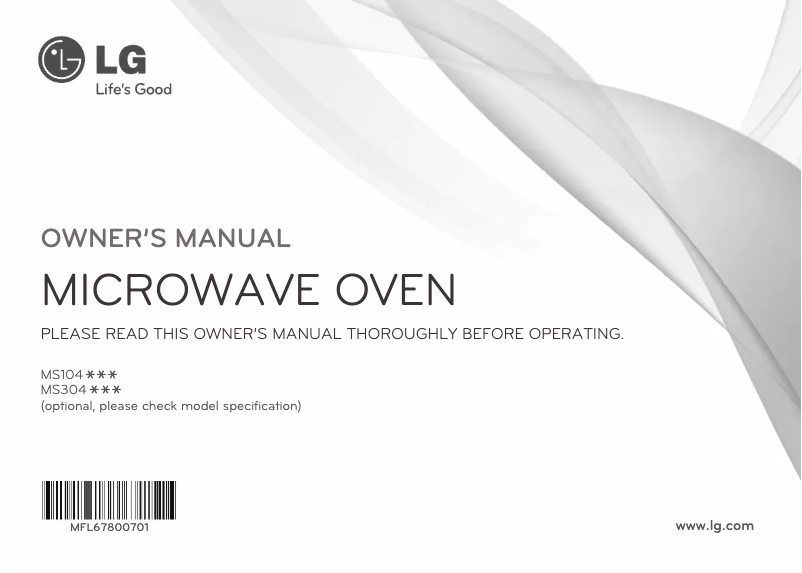 Página 1 del manual Manual de usuario LG MS3040SM