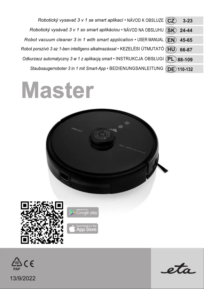 Page 1 de la notice Manuel utilisateur Eta Master 5229 90000