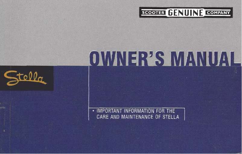 Página 1 del manual Manual de usuario Genuine Stella