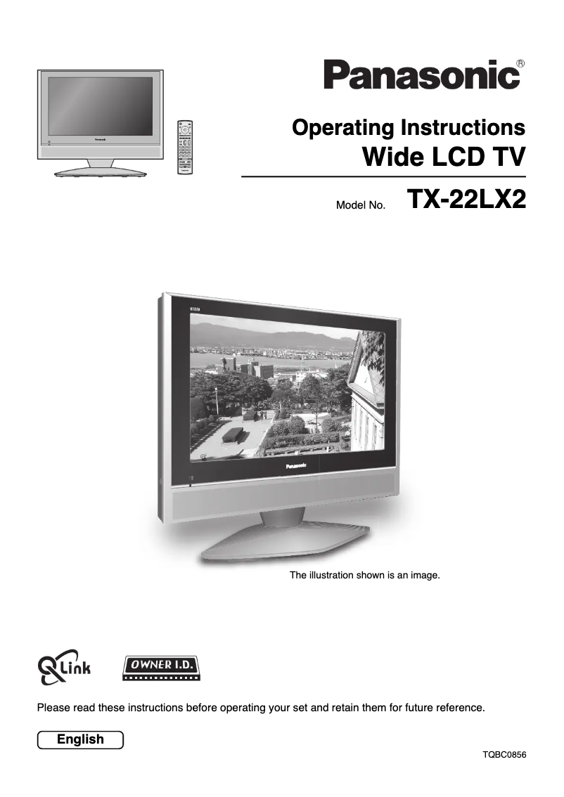 Page 1 de la notice Manuel utilisateur Panasonic Viera TX-22LX2