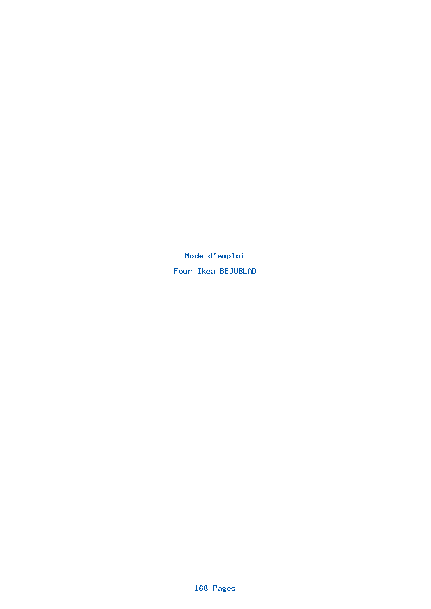 Page 1 de la notice Mode d'emploi Ikea BEJUBLAD