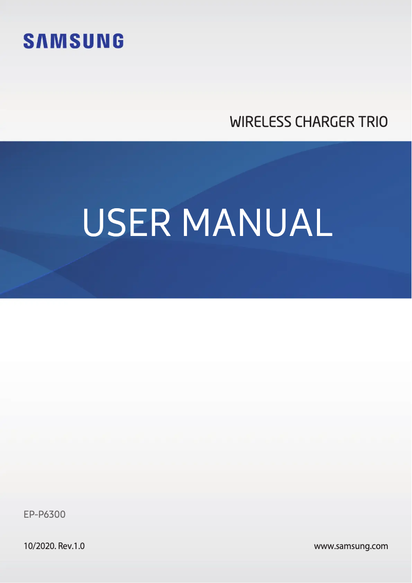Página 1 del manual Manual de usuario Samsung EP-P6300