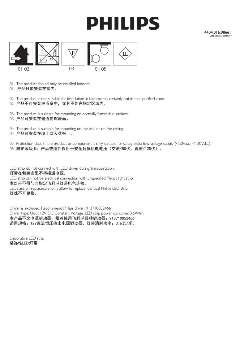 Página 1 del manual Manual de usuario Philips Linea 31058/31/66