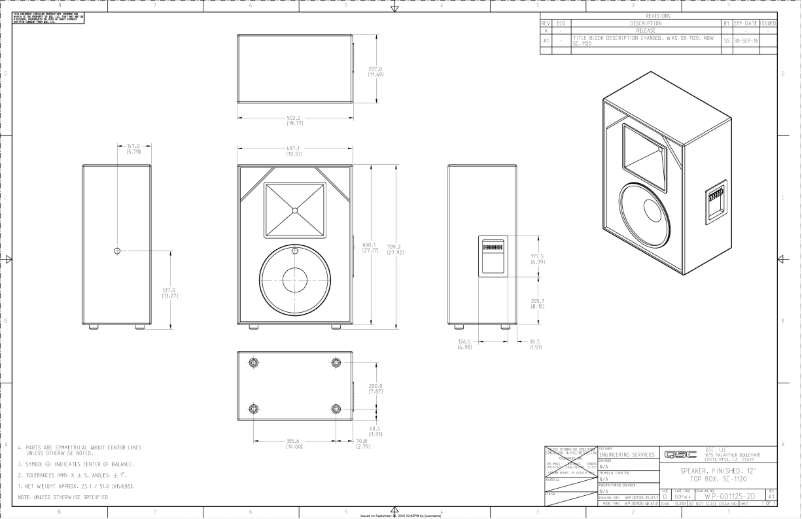 Page 1 de la notice Mode d'emploi QSC SC-1120