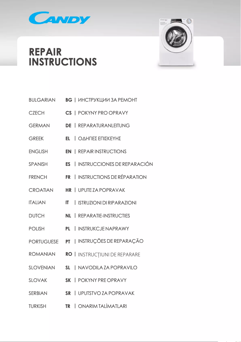 Page 1 de la notice Manuel utilisateur Candy CSPSTG 27TVE-11