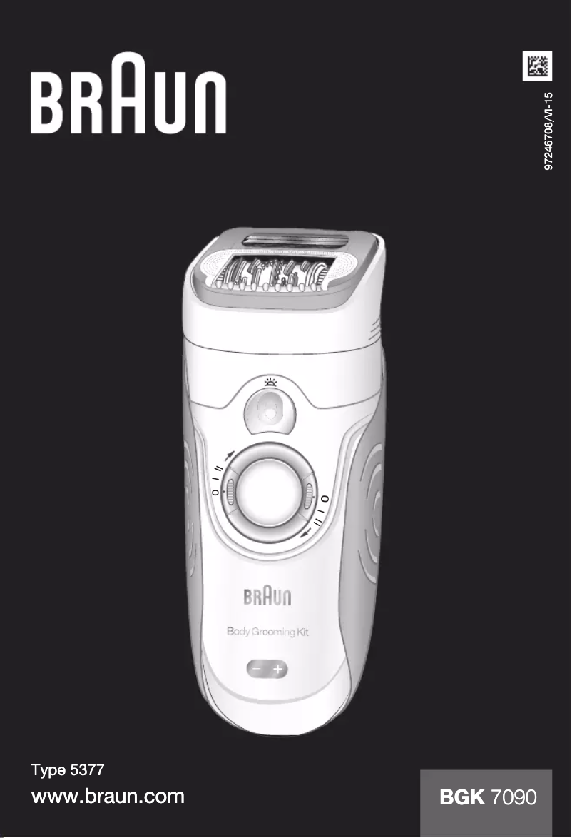 Page 1 de la notice Manuel utilisateur Braun BGK 7090