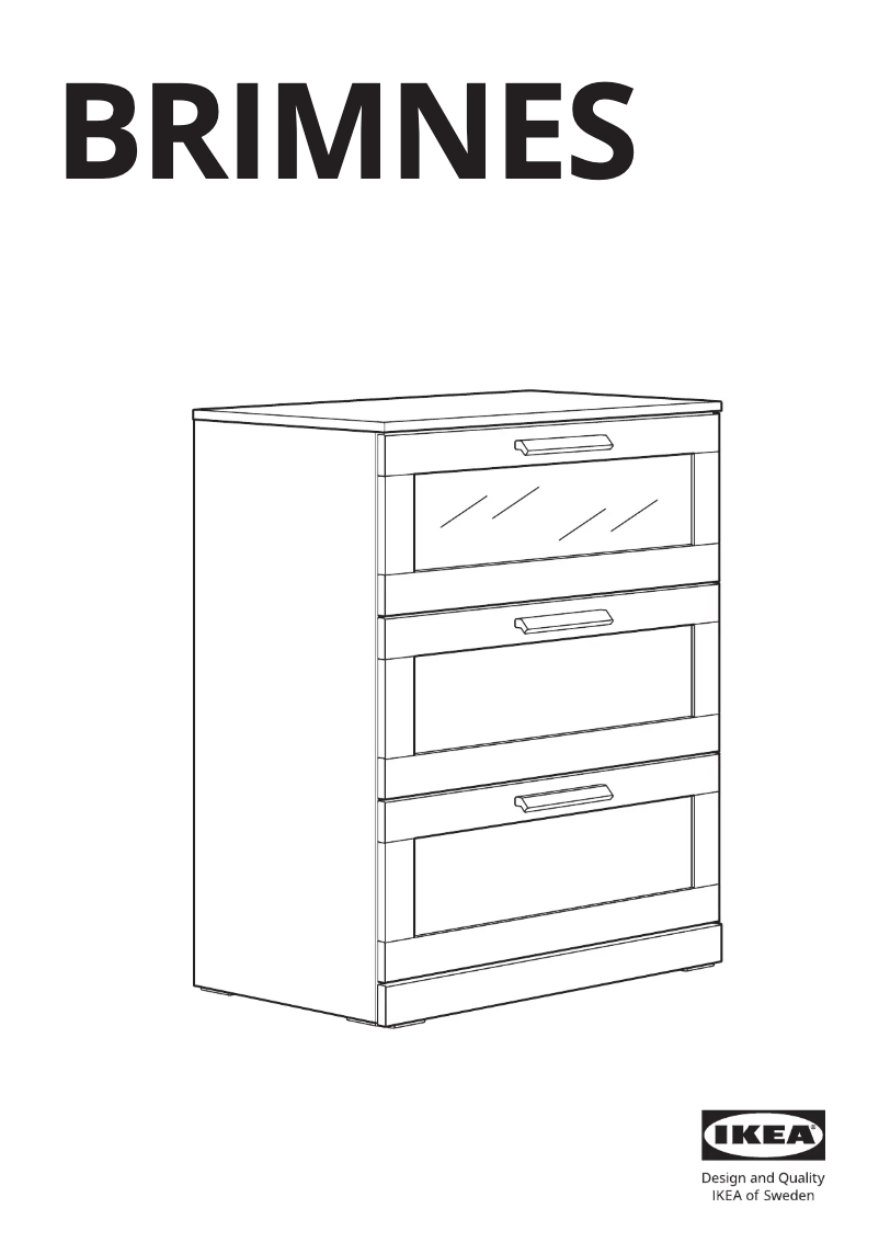 Page 1 de la notice Manuel utilisateur Ikea BRIMNES 405.728.32