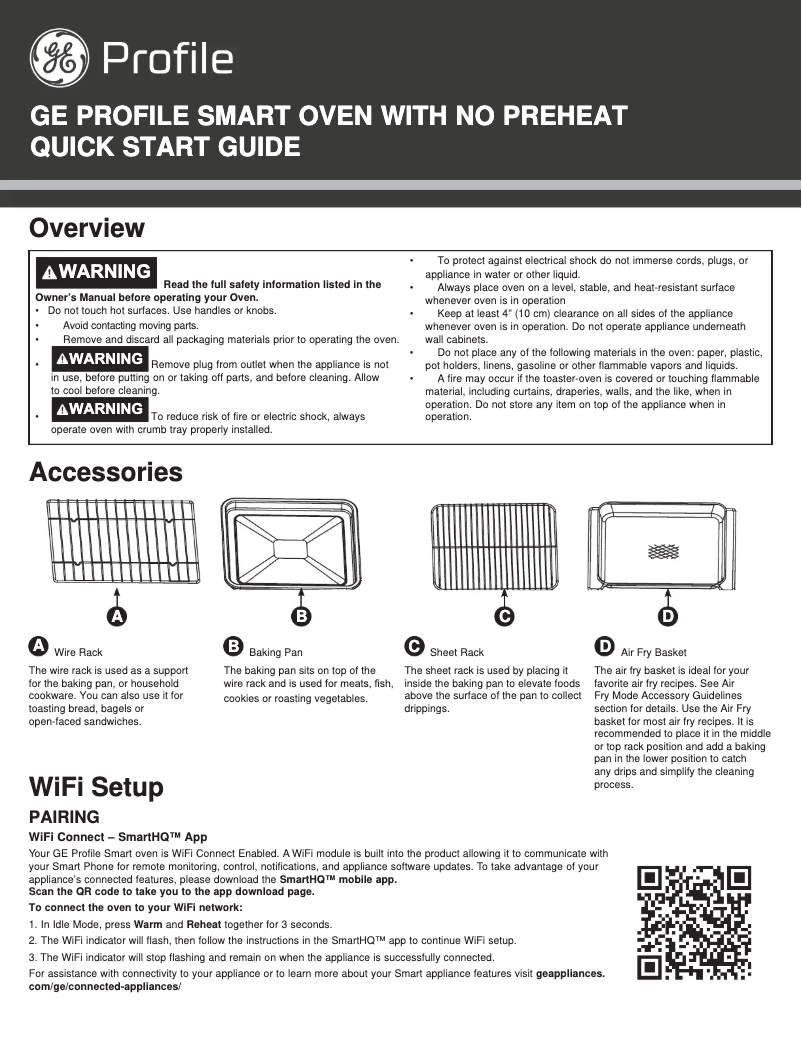 Página 1 del manual Manual de usuario GE Profile P9OIAAS6TBB