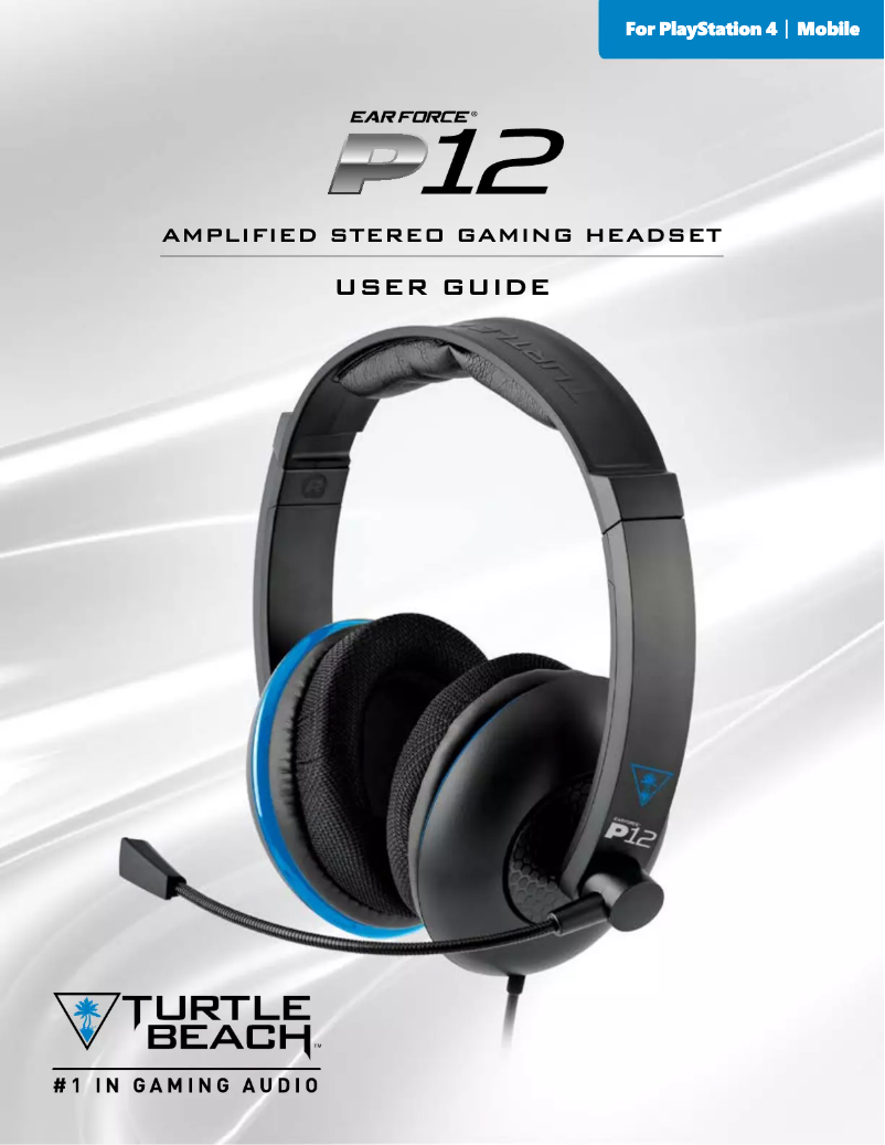 Page 1 de la notice Manuel utilisateur Turtle Beach Ear Force P12