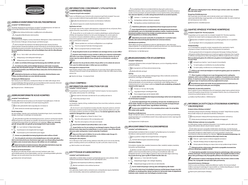 Page 1 de la notice Manuel utilisateur Sensiplast IAN 107837