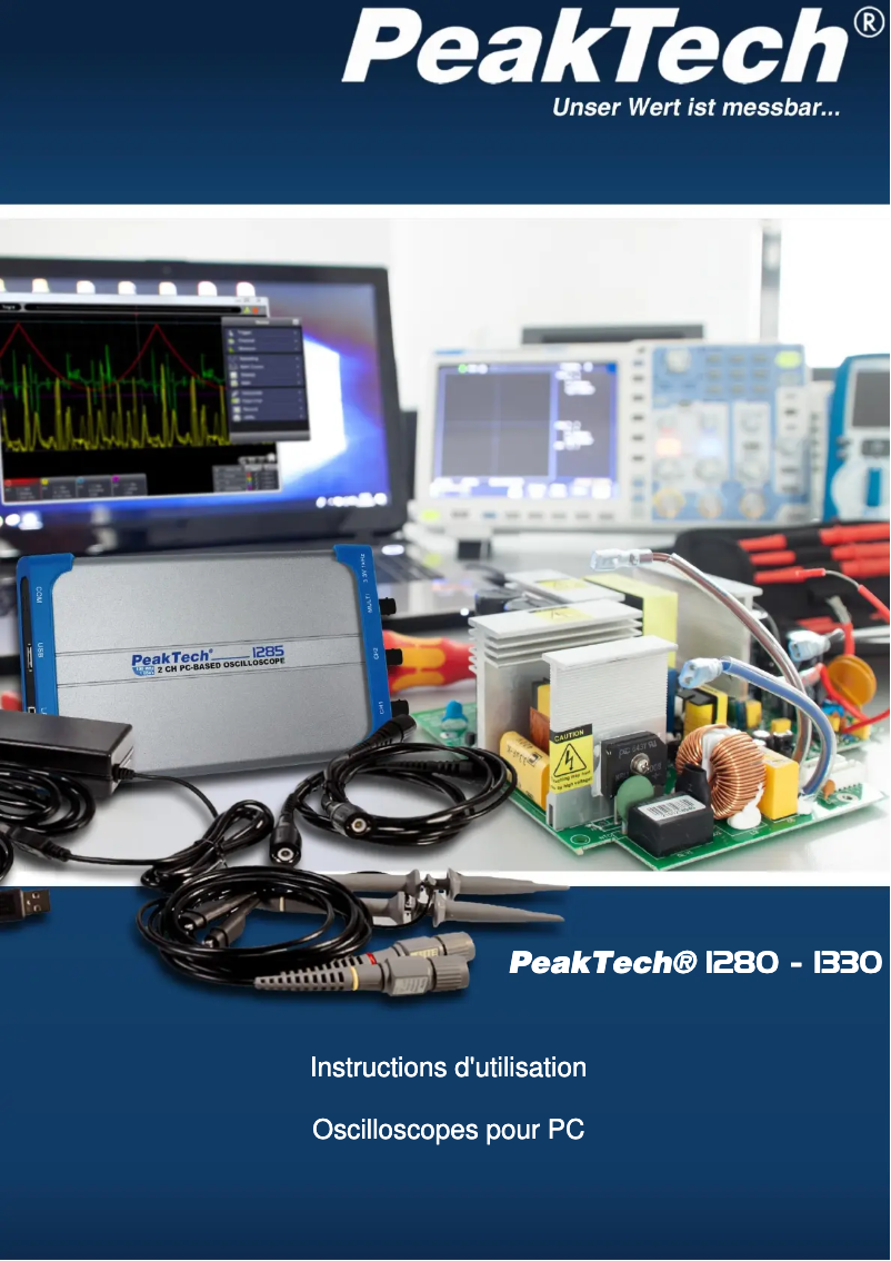 Page 1 de la notice Manuel utilisateur PeakTech 1290