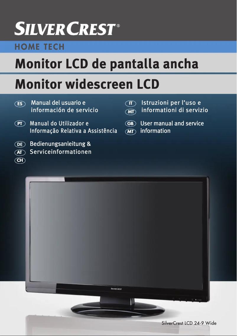 Page 1 de la notice Manuel utilisateur SilverCrest LCD 24-9 Wide