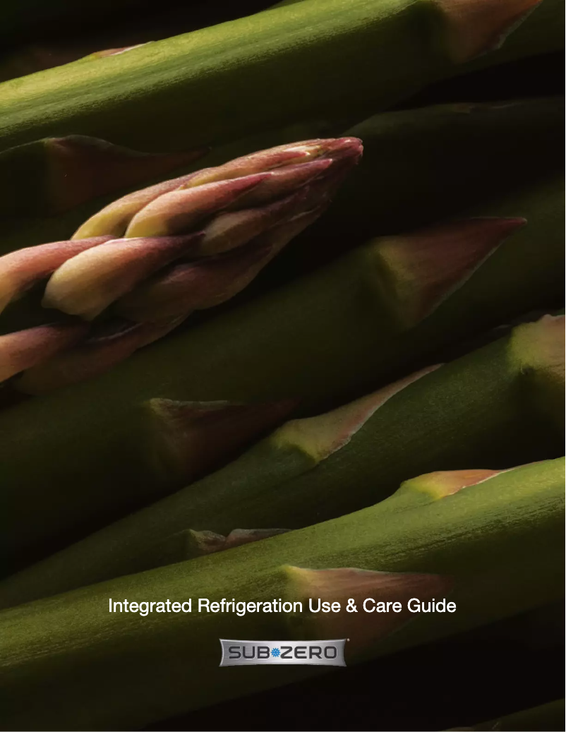 Page 1 de la notice Manuel utilisateur Sub-Zero ID36