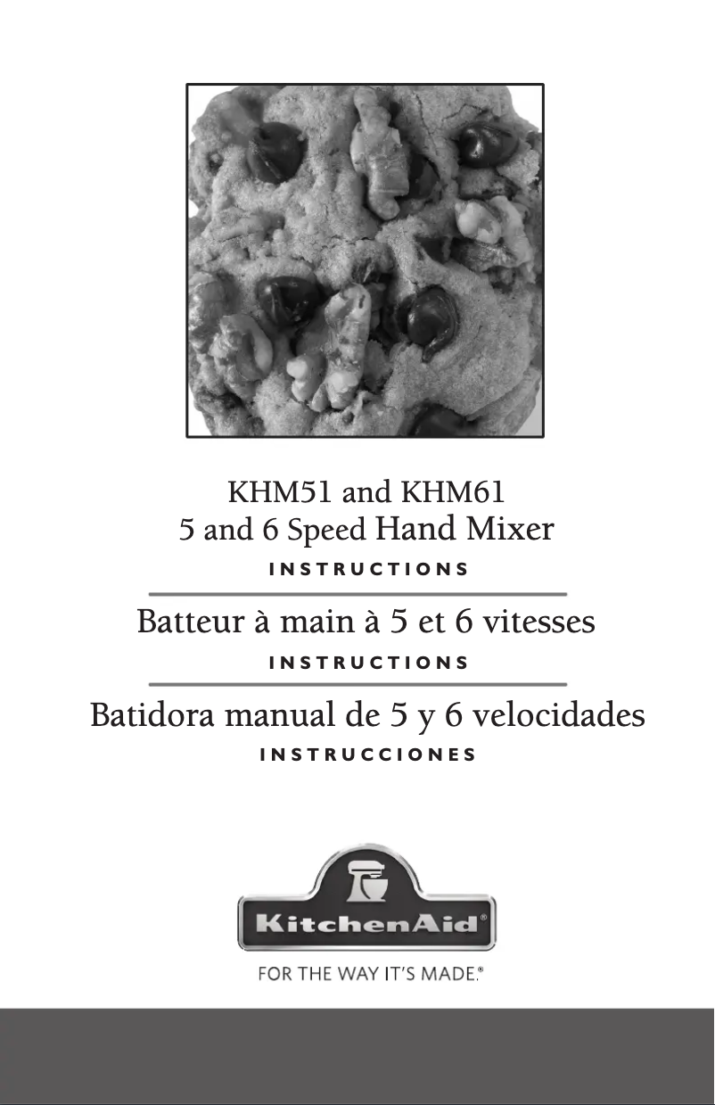 Page 1 de la notice Guide d'installation KitchenAid KHM512GA