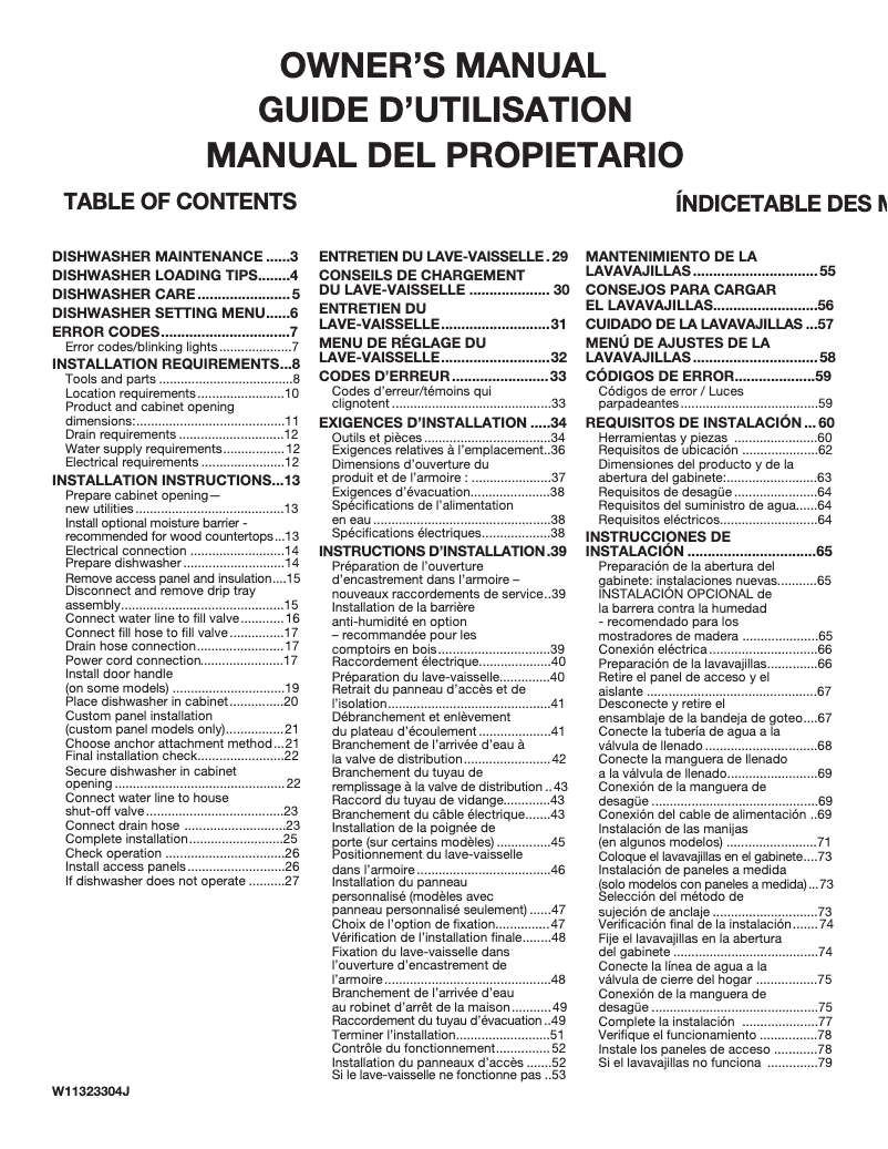 Page 1 de la notice Guide de démarrage rapide Maytag MDFS3924RZ