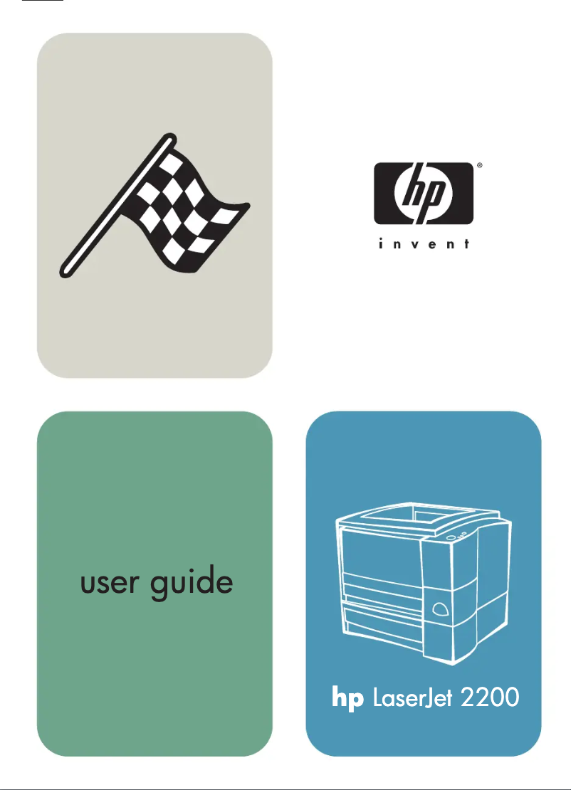 Página 1 del manual Manual de usuario HP LaserJet 2200dtn