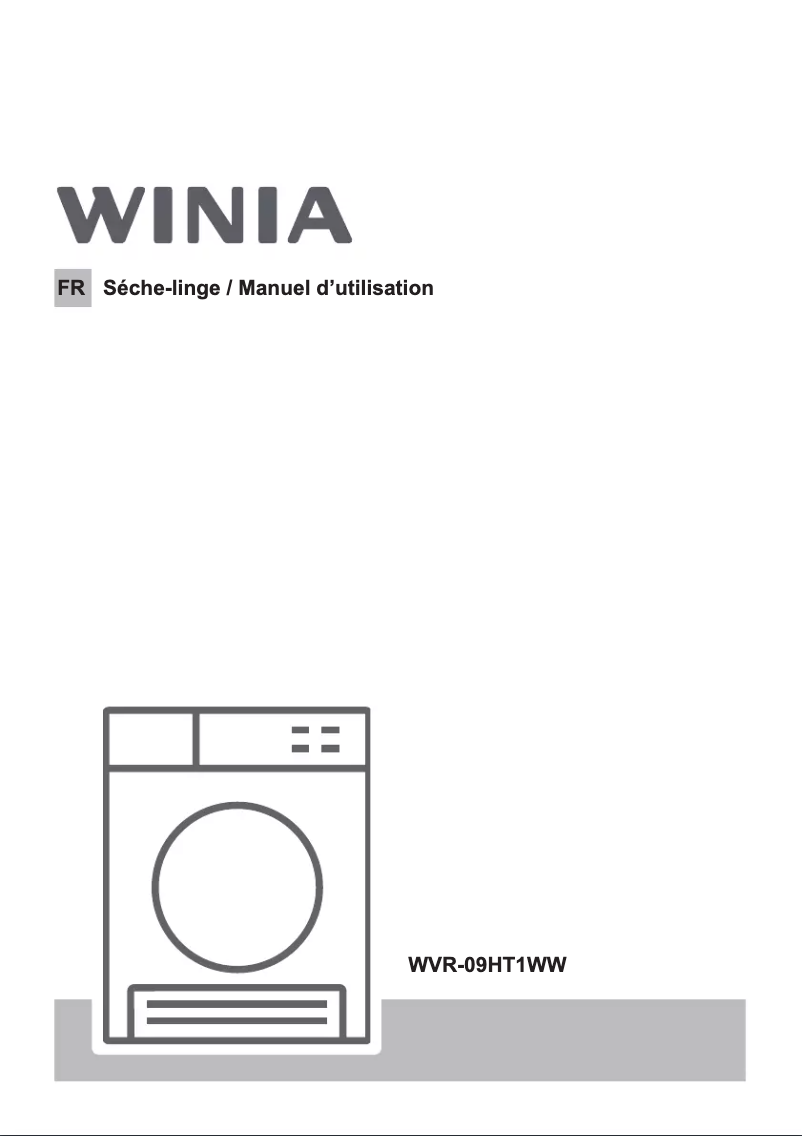 Page 1 de la notice Manuel utilisateur Winia WVR-09HT1WW