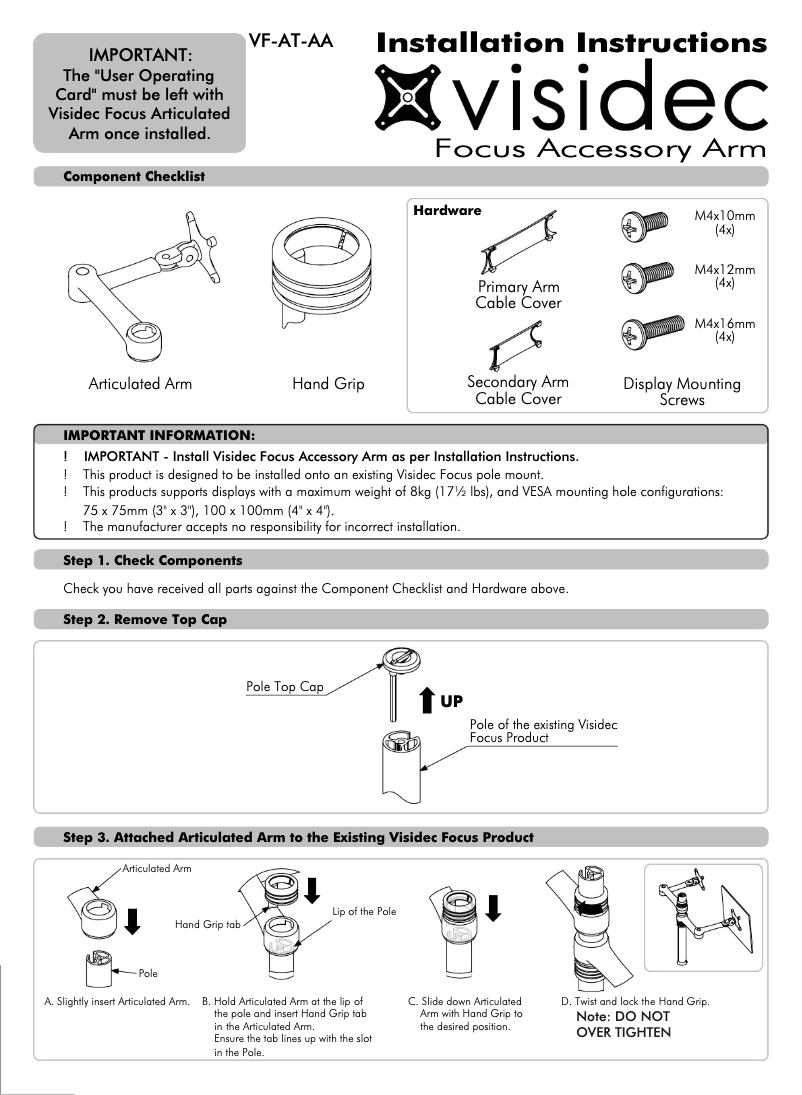 Página 1 del manual Manual de usuario Atdec VF-AT-AA