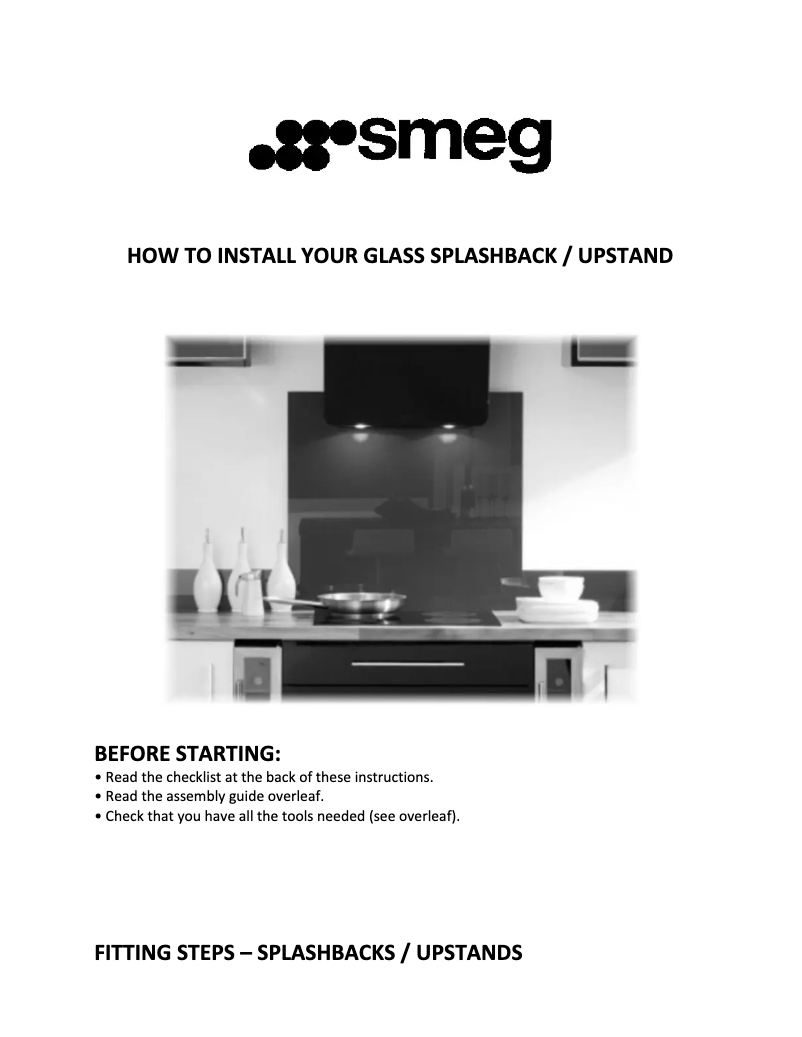 Page 1 of the manual User Manual Smeg SPG6075R