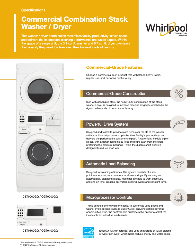 Página 1 del manual Guía de instalación Whirlpool CGT9000GQ