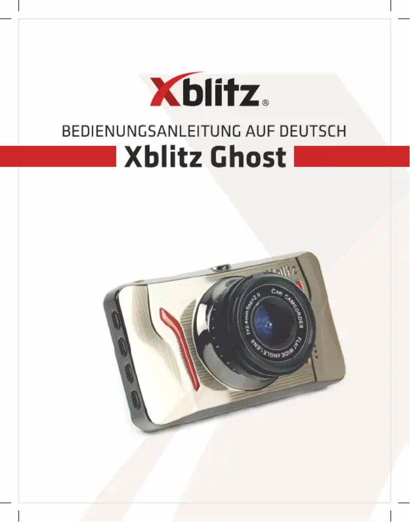 Page 1 de la notice Manuel utilisateur Xblitz Ghost