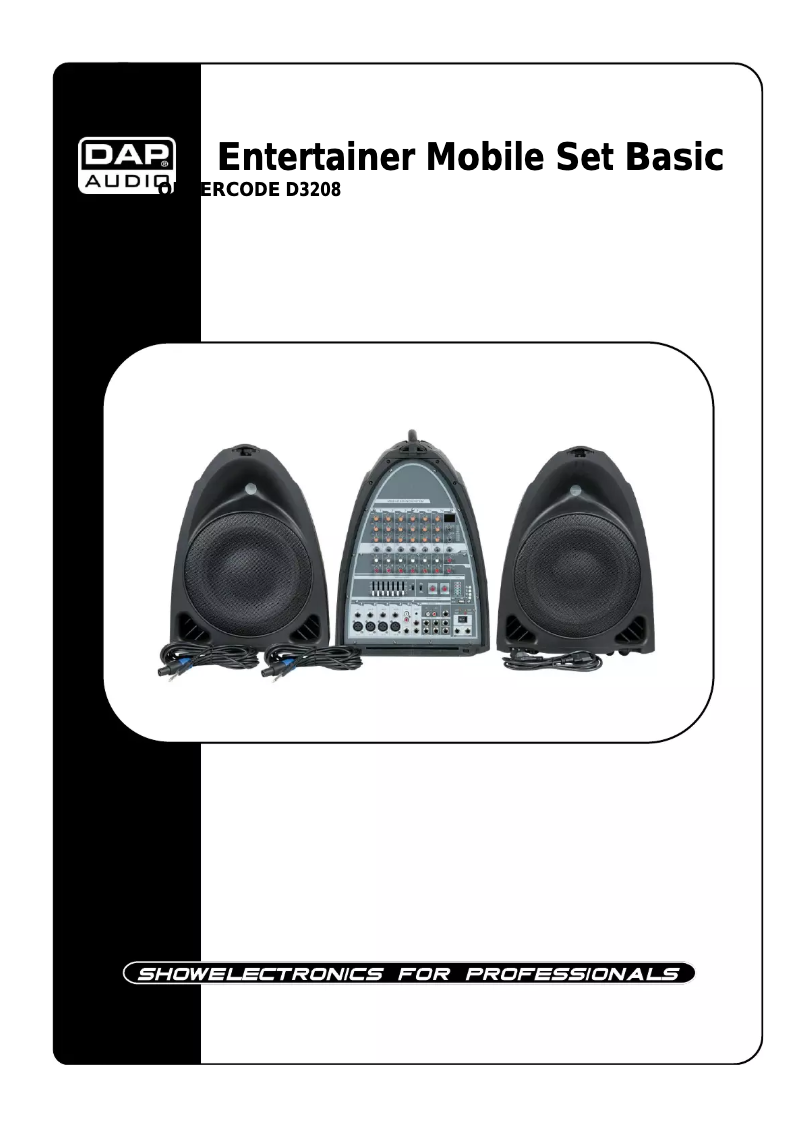 Page 1 de la notice Manuel utilisateur DAP-Audio Entertainmer Mobile Set Basic