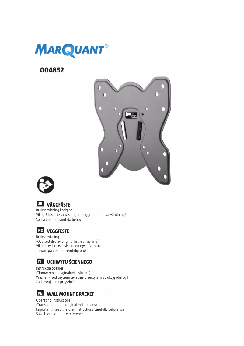 Page 1 de la notice Manuel utilisateur Marquant 004-852