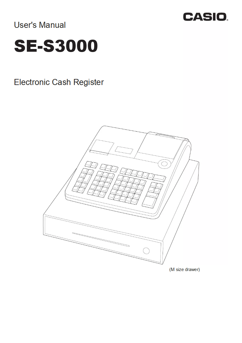 Page 1 de la notice Mode d'emploi Casio SE-S3000