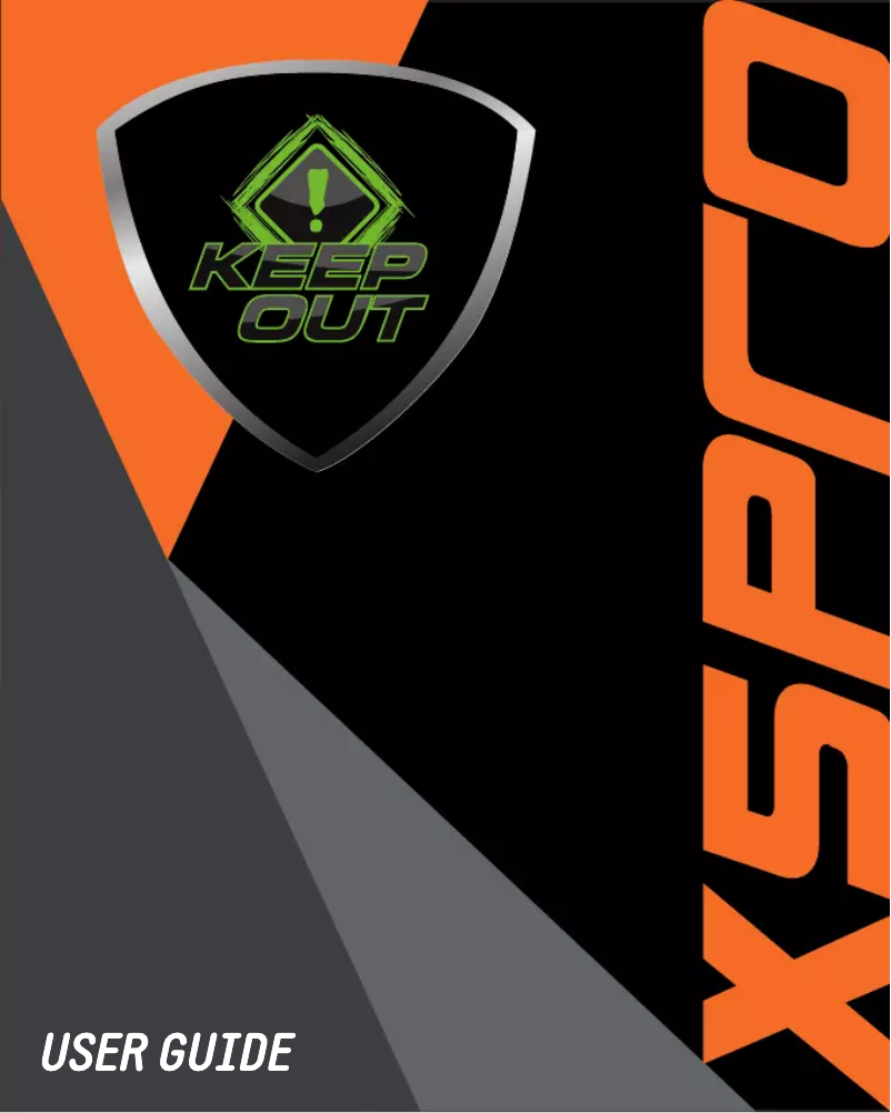 Page 1 of the manual User Manual KeepOut X5Pro