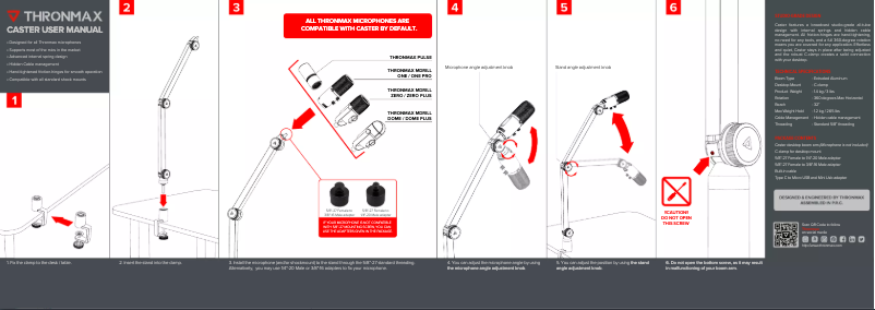 Página 1 del manual Manual de usuario Thronmax S1