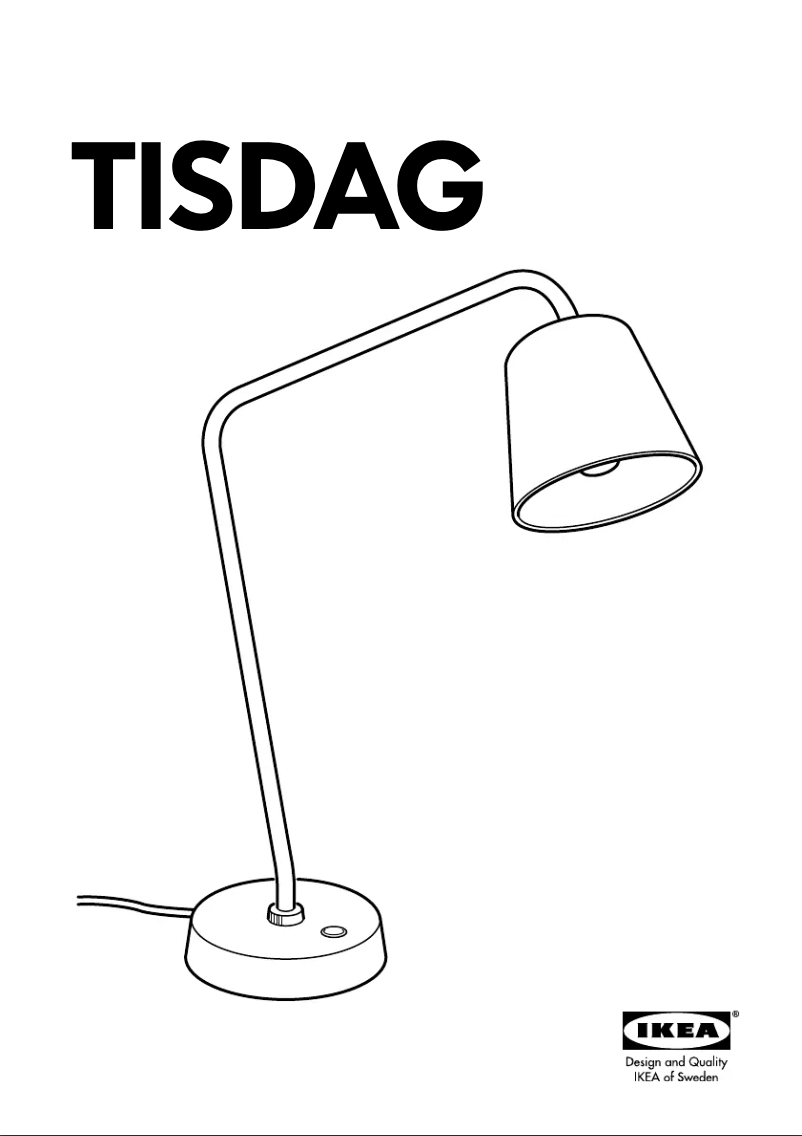 Page 1 de la notice Manuel utilisateur Ikea TISDAG