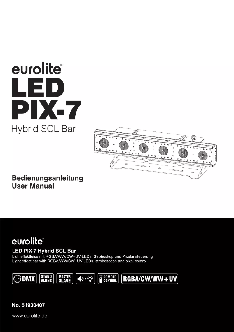 Page 1 of the manual User Manual Eurolite Pix-7 Hybrid SCL