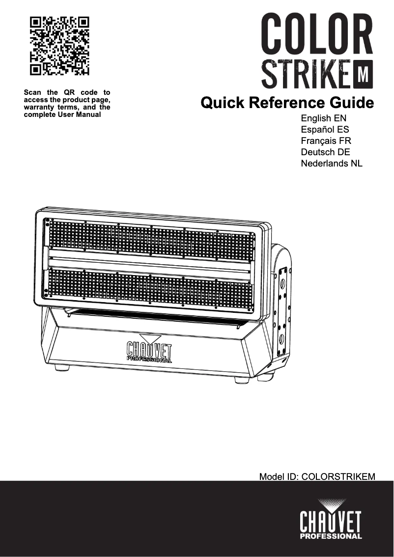 Page 1 de la notice Manuel utilisateur Chauvet Color Strike M