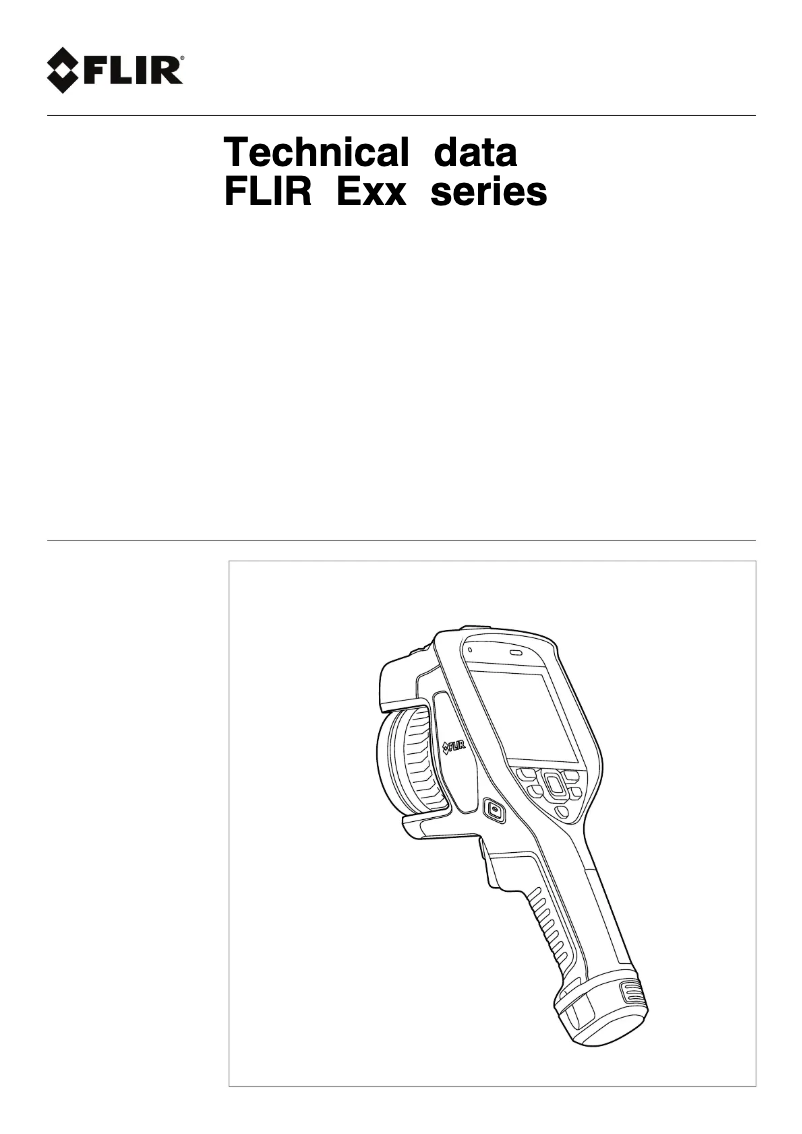 Page 1 de la notice Fiche technique FLIR E76