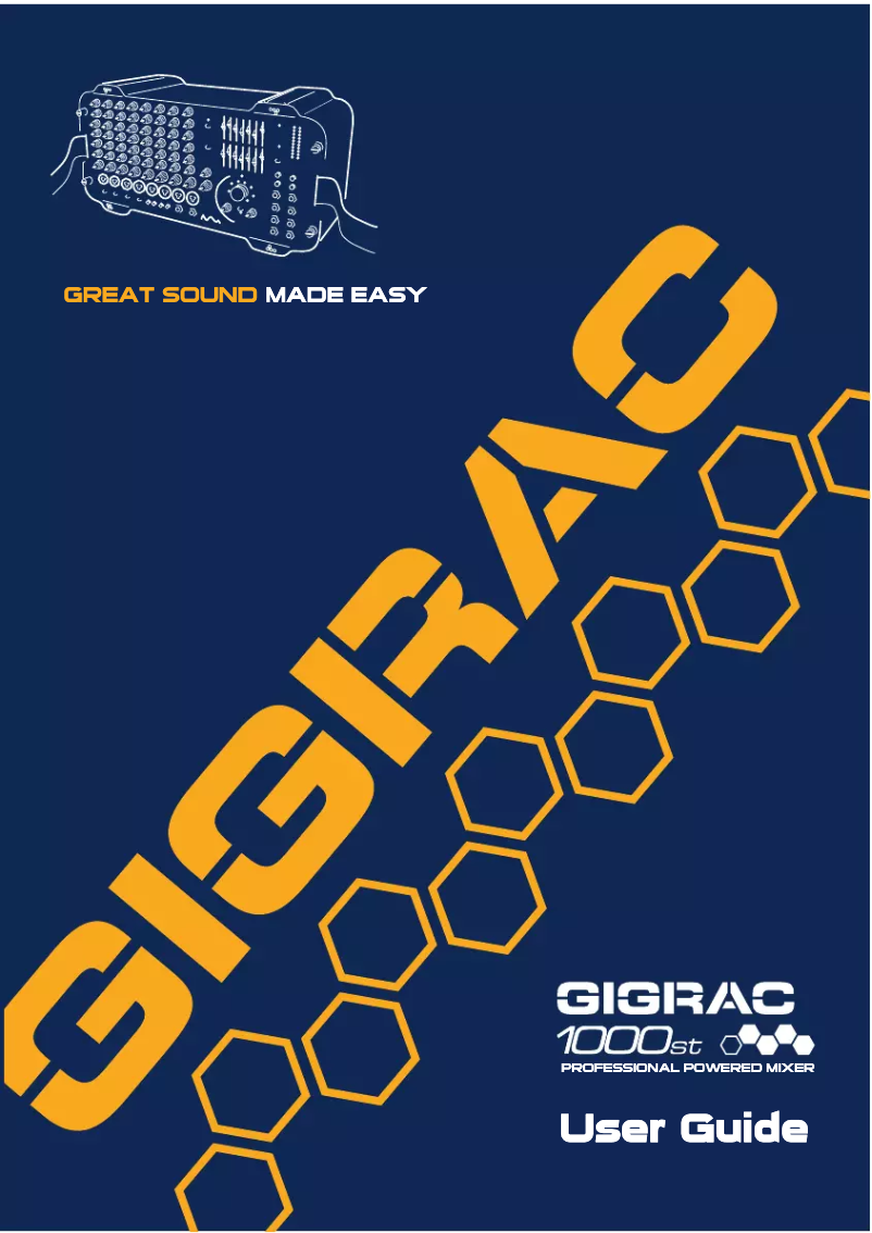 Page 1 de la notice Manuel utilisateur Soundcraft GigRac 1000st