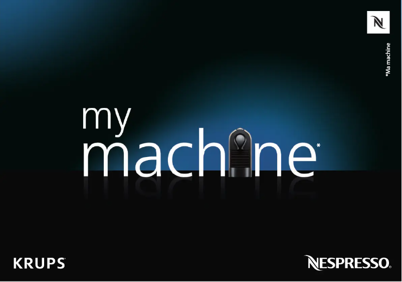 Page 1 de la notice Manuel utilisateur Krups Nespresso U Pure XN250