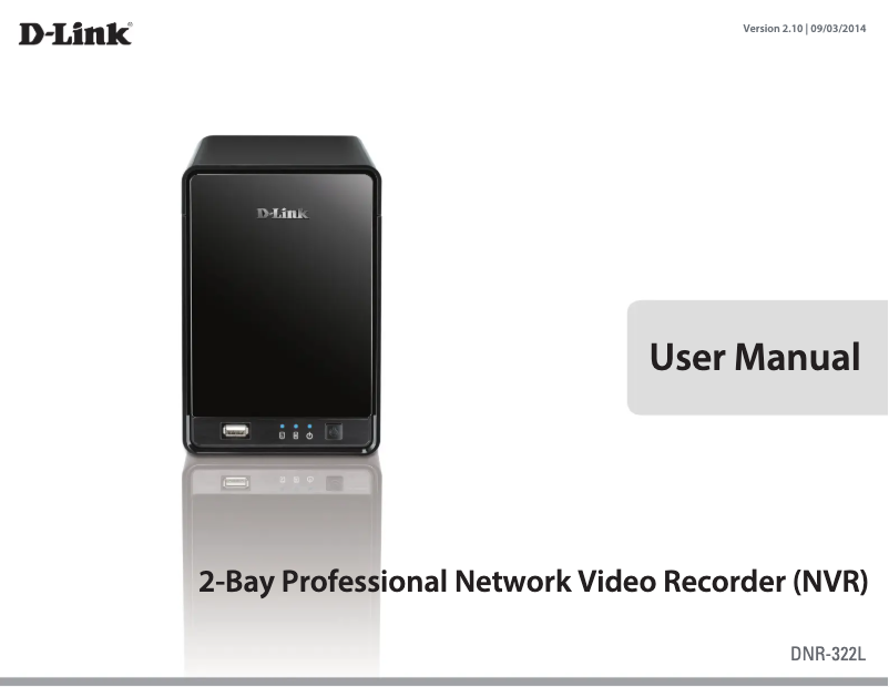 Page 1 de la notice Manuel utilisateur D-Link DNR-322L