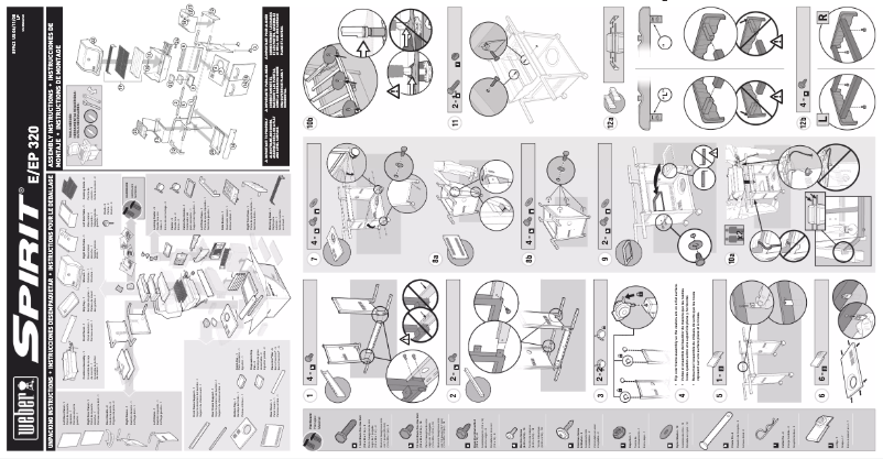 Page 1 of the manual Instructions / Assembly Weber Spirit E-320