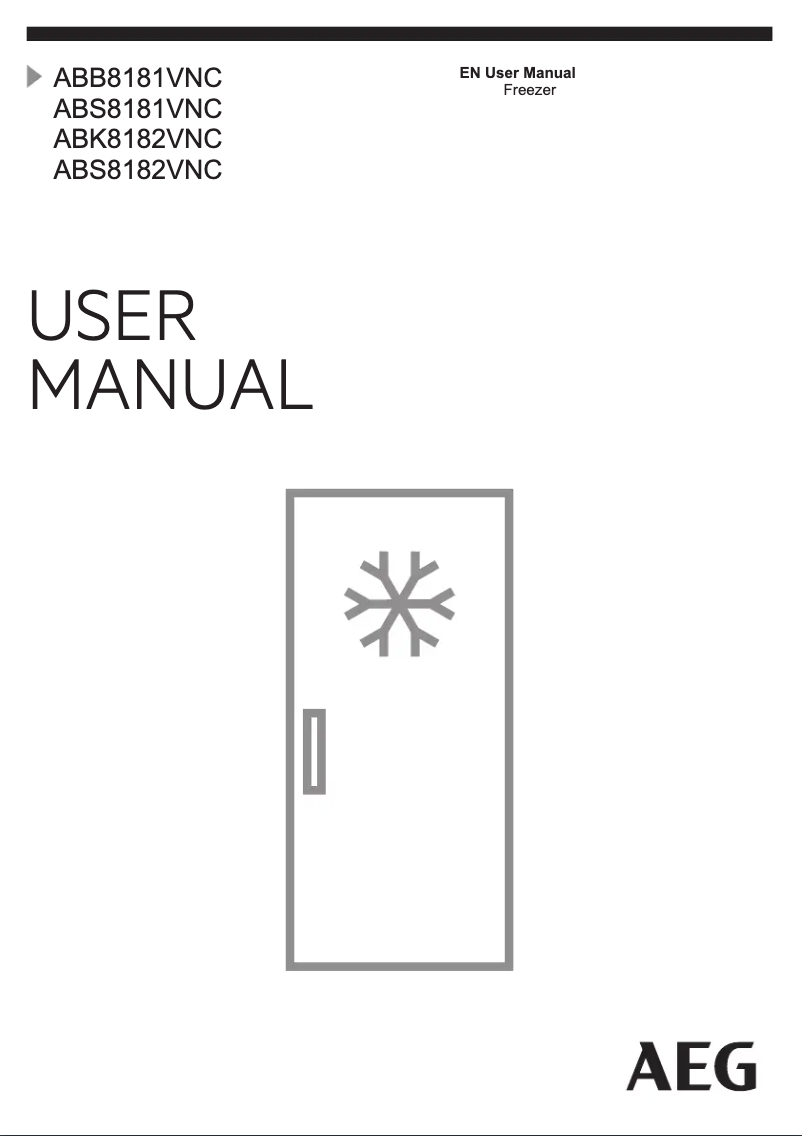 Page 1 de la notice Manuel utilisateur AEG ABK8182VNC