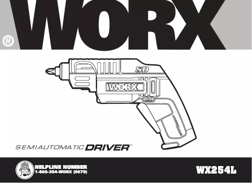 Page 1 of the manual User Manual Worx WX254L