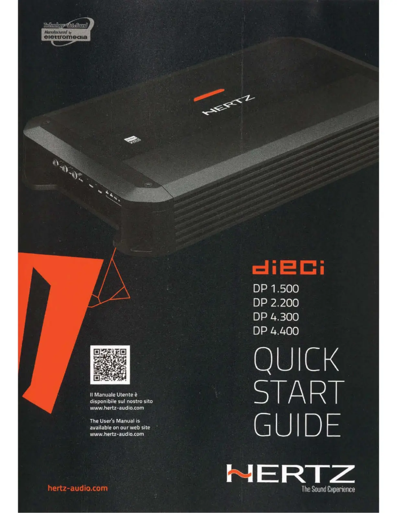 Página 1 del manual Manual de usuario Hertz Dieci DP 4.300