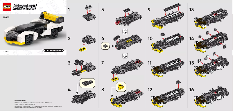 Page 1 of the manual User Manual Lego Speed Champions McLaren Solus GT 30657