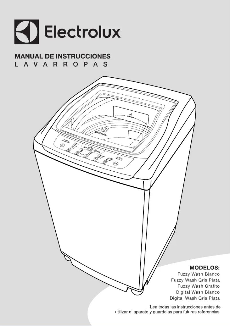 Página 1 del manual Manual de usuario Electrolux Fuzzywash GP