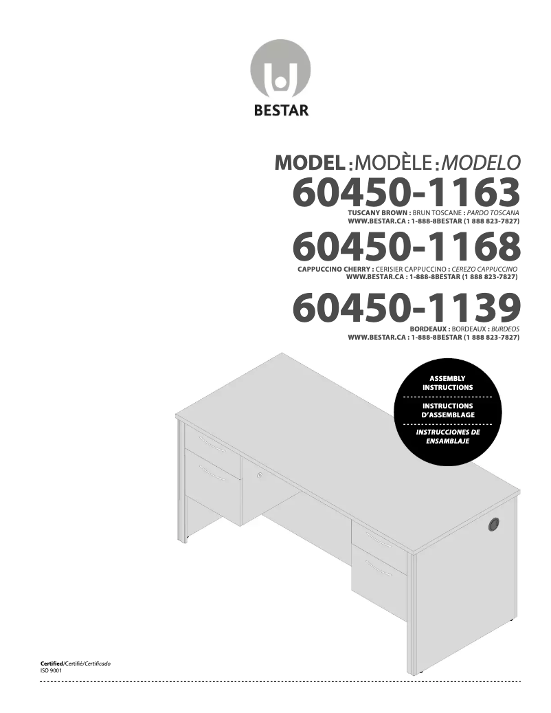 Page 1 de la notice Manuel utilisateur Bestar Embassy 60450-1163